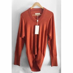 Maison Martin Margiela Orange Sweater w Elbow Pads